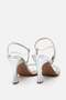 Women's Lame Stone Stylish Heeled Evening Dress Shoes - 8