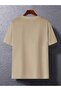 Street Hip-Hop Printed Mixed Crowd Pure Cotton T-Shirt, Round Neck Top for Men - 4