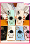 Water Green Cute Astronaut Stand Edge Gold Detailed Luxury Silicone Case for Samsung Galaxy A13 - 6