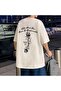 Men's Clothing for Summer, Short Sleeve Lapel T-Shirt, 100% Cotton Rose Graphic Printed T-Shirt - 3