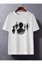 Street Hip-Hop Printed Mixed Crowd Pure Cotton T-Shirt, Round Neck Top for Men