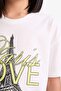 100% Cotton Relax Fit Crew Neck Printed Short Sleeve T-Shirt Girls E0353A825Sm - 5