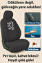 Auto Seat Cover Compatible with Peugeot Partner While Protecting the Car Seat Style Mirror Here Black - 6