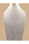 Gold Color White Enamel Letter Z Necklace