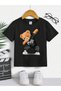 Cool Bear Cotton Children's T-Shirt - Black Printed Girl Boy's Summer Crew Neck T-Shirt