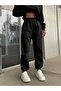 Basic Plain Zippered Tracksuit Set Sweatshirt Jogger - Black Oversized Fleece-Lined Mock Neck - 4