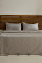 Carmine 100% Cotton Double Duvet Cover Set Gray