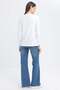 White-Chain Embroidered Long Sleeve Lycra T-Shirt - 4