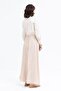 Beige-Krashli Flared Skirt with Elastic Waist - 3