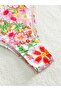Women's Hijab Full Covered Long Sleeve Zippered Lycra Floral Patterned Swimmer Surfing Swimsuit (Capless) - 6