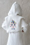 4 Layer Muslin Bathrobe - Young Series - Girl with Flowers on Hair - 4
