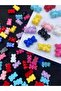 25 Pcs Opaque Acrylic Mixed Color Gummy Beads, Teddy Bear Beads, Jewelry Making Beads - 2