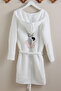 4 Layer Muslin Bathrobe - Young Series - Girl with Heart Glasses and Hat