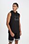 Defactofit Standard Fit Printed Hooded Tank Top Z5603Az24Sm - 5