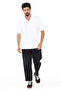 Men's White Short Sleeve Button-Up Shirt – Cotton Classic Breathable Wear All-Day Fit - 4