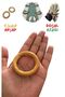 6 Pieces Ring Napkin Ring - Wooden Decorative Bohemian Napkin Holder Ring - 6 Pieces - 4