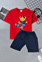Printed 3-Piece Summer T-Shirt and Shorts Kids Set - 3
