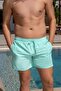 Mint Green Men's Swim Shorts with Quick Dry Pockets