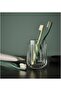 SILVTJÄRN Glass Toothbrush Holder by Inma Bermudez - 11 cm - Elegant Bathroom Organizer - 5