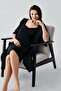 Strappy Flexible Viscous Maternity Dressing Gown Nightgown Set - 4