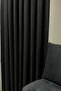 Barcelona Velvet Textured Background Curtain Black (Non-Pleated) - 7