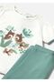 Baby Girl Printed T-Shirt and Leggings Set 1736 - 3