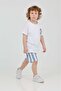 Unisex Model Surf Patterned Orange Color Summer Top and Bottom Set - 3