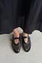 Women's Black Ballerinas - Carol Mesh and Detailed Lace