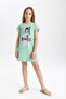Girl's Printed Short Sleeve Dress C6966A824SM
