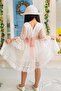 Hat and Lace Fabric Fabrics Girls' Long Sleeve Dress Ecru - 2