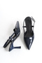 Women's Pointed Toe Thin Heel Scarf Evening Dress Classic Heels Casual Designer Shoes - 3