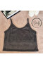 Women's Young Girl Silvery Rose Smoked 2-Piece Crop Tank Set - 6
