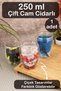 Double Glazed Skin Tumbler 250ml Floral Decorated Heat Resistant Tumbler