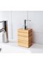 DRAGAN Bamboo Soap Dispenser – 16cm Height, 350ml Capacity - 4