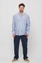 Men's Yarize Striped Voile Shirt Baby Blue