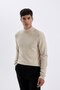 Slim Fit Slim Fit Half Turtleneck Basic Plain Knitwear Sweater R1127Az24Wn - 3