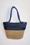 Straw Jute Women's Shoulder Bag, 100% Handmade, Cotton, Vegan, Jute Straw Beach Bag - 2