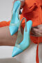 Vanessa Turquoise Mind Transparent Detailed Heeled Shoes Stiletto - 4