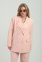 Butterfly Buttoned Oversize Powder Double Breasted Jacket - 2