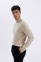 Slim Fit Slim Fit Half Turtleneck Basic Plain Knitwear Sweater R1127Az24Wn - 4