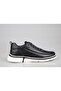 21115 Genuine Leather Black Men's Casual Shoes
