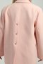 Butterfly Buttoned Oversize Powder Double Breasted Jacket - 4