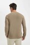 Standard-Passform, normaler Schnitt, Fahrradkragen, Basic, einfarbig, Strickpullover A8458ax24wn - 5