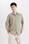 Relax Fit Polo Collar Cotton Short Sleeve Shirt C7598AX24SM