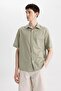 Relax Fit Polo Collar Cotton Short Sleeve Shirt C7598AX24SM - 4