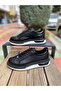 10224 Black Leather Casual Shoes - 5