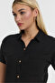 Women's Shirt - Short Sleeve Shirt with Muslin Collar - 1140 - 4