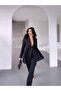 Women's Black Suit Jacket High Waist Premium - 2