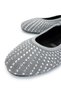Women's Genuine Leather Gray Ballerina Shoes - 3