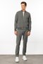 Men's Tracksuit Top - Zippered Pockets, Antra/Melange